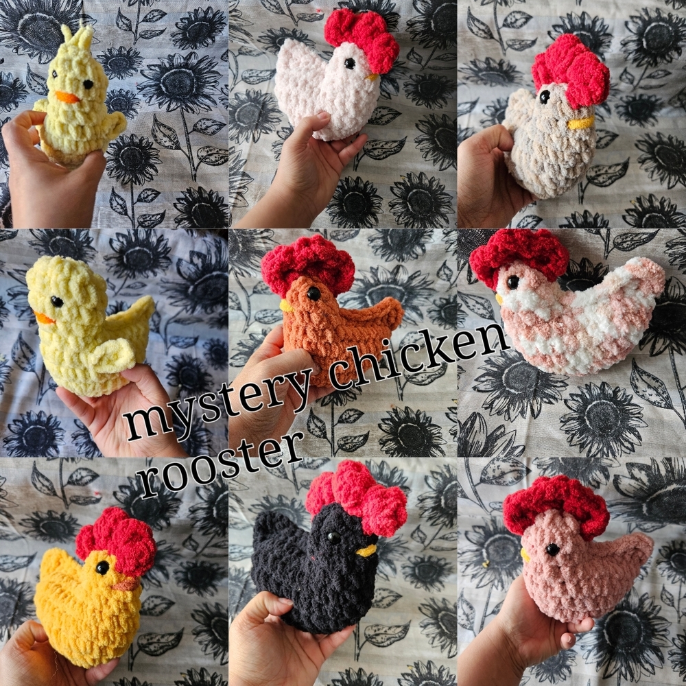 New Crochet Random Rooster Chicken Amigurumi